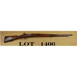 Mexican marked Mauser bolt-action rifle,  7.65mm cal., 29” barrel, blue finish with  wood stock, #80