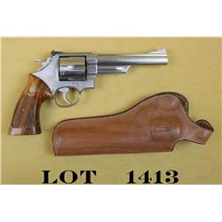 Smith & Wessson Model 629-1 DA revolver, 6”  barrel, stainless steel, checkered medallion  combat wo