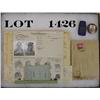 Image 1 : Lot of WW II ephemera in riker case related  to a Friedrich Wofgarten, a German Prisoner  of War hel