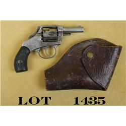 Safety Hammer Model DA revolver, .32 cal.,  2-1/2” octagon barrel, nickel finish,  checkered black h