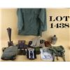 Image 1 : Lot of misc. militaria including three small  cans of automotive and artillery grease  (U.S.); WW I 