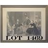 Image 1 : Large old framed and matted print of the  Abraham Lincoln family approx. 27” x 34” in  overall fair 