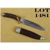 Image 1 : James Dixon & Sons small clip point knife  with stag grip, approx. 10-1/2” overall with  an approx. 