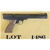 Image 1 : Daisy Power Line 717 air pistol, .177 cal.,  13” barrel, black finish, checkered thumb  rest wood gr