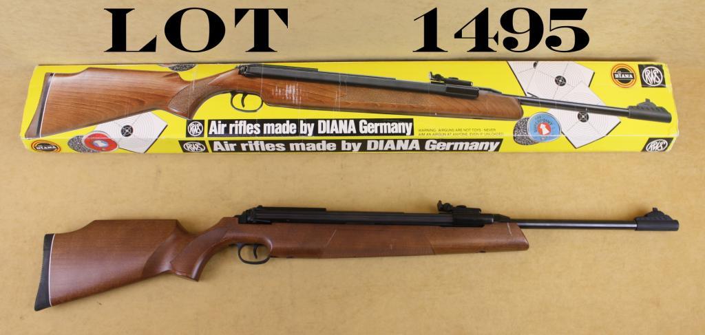 German-made RWS Diana Model 54 air rifle, .177 cal., 30” barrel, black ...