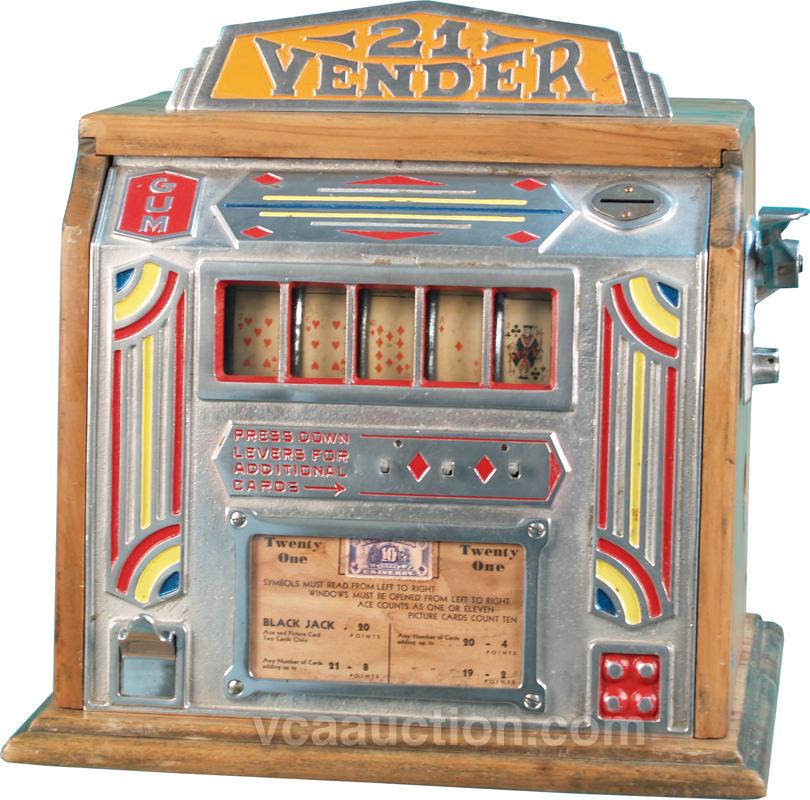 CoinOp Countertop "21 Vender" 5Reel BlackJack Hand