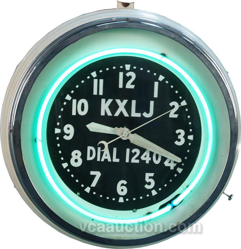 KXLJ Dial 1240 Round LightUp Neon Clock