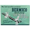 Image 1 : Bermico Root-Proof Sewer Pipe Embossed Tin Sign