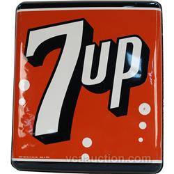 7UP Curved Corners Tin Sign