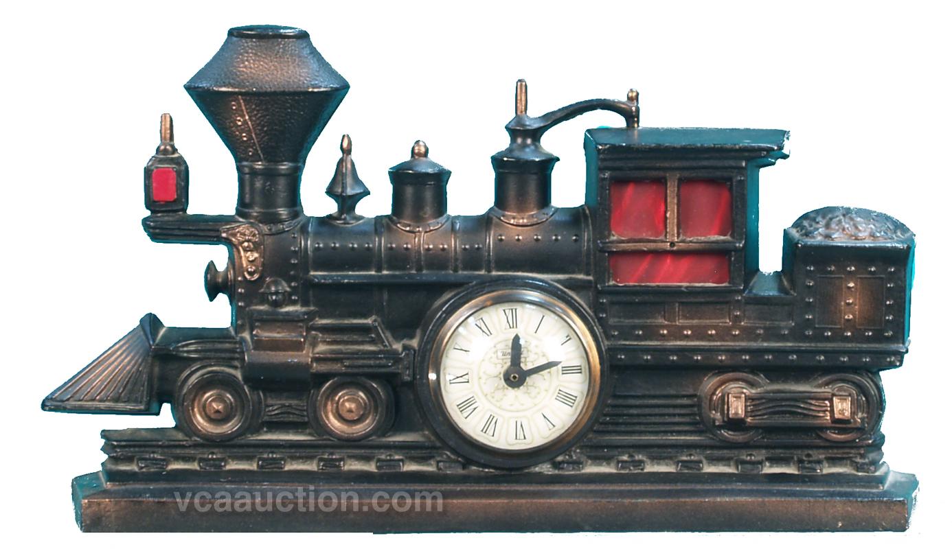 Electric Metal Mantle Train Figural Clock Model No. 703