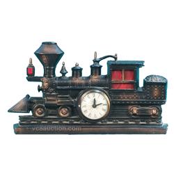 Electric Metal Mantle Train Figural Clock Model No. 703