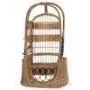 Image 1 : Early Wicker & Cast-Iron "Papoose" Style Baby Stroller/