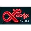 Image 1 : "Lucky On Tap" Neon Sign