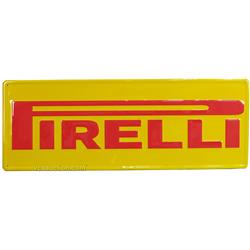 "Pirelli" Self-Framed Embossed Tin Sign