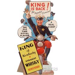 King Of Kentucky Straight Whisky Die-Cut Easel-Back Car