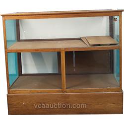 Early Oak & Glass Country Store Display Case/Cabinet