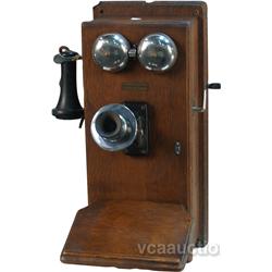 Early Oak Wall Mount Northern Electric Company Hand Cra