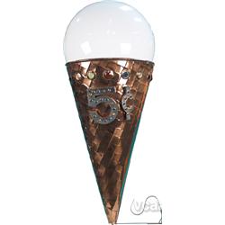 Large Electric Ice Cream Cone Light Display