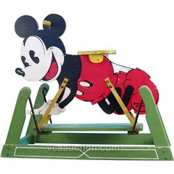 Original Mickey Mouse Rocker Wooden Child's Rocker Toy