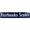 Image 1 : "Fairbanks Scales" Double Sided Porcelain Sign