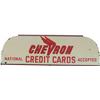 Image 1 : "Chevron Credit Cards - National Accepted" Die-Cut Doub