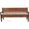 Image 1 : Early 6' Wooden Bench w/ Cushion
