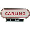 Image 1 : Plastic Light-Up Oval "Carling - On Tap" Sign