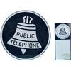 Image 1 : Lot Of 2 Bell System Telephone Signs: