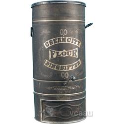 Early Tin Cream City Flour Bin & Sifter