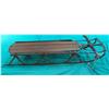 Image 1 : Early Wood & Cast-Iron "Flexible Flyer" Snow Sled
