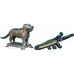 Lot Of 2 Early Cast-Iron Items: