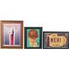 Image 1 : Lot Of 3 Advertising Prints In Frames: