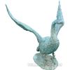 Image 1 : Large Bronze Swan Figural Statue,