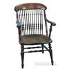 Image 1 : Early Tiger Oak Spindle Back Arm Chair