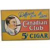 Image 1 : Canadian Club 5 Cent Cigar Cardboard Sign