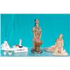 Image 1 : Lot Of 5 Ceramic, Chalkware Nude Lady Statues