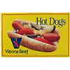 Image 1 : Vienna Beef Hoty Dogs Self-Framed Tin Sign -
