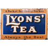 Image 1 : Large Lyons' Tea" Porcelain Sign