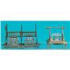 Image 1 : Lot Of 2 Early Bronze Victorian Desk Ink Wells