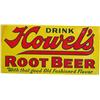 Image 1 : Drink Howel's Root Beer Embossed Tin Sign,