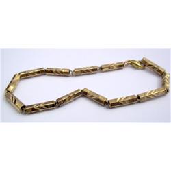 Vermeil Men's Bracelet-total weight 10.0 grams