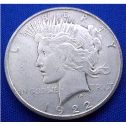 1922-S Liberty "Peace" Silver Dollar