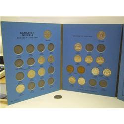 Whitman Canadian Coin Book with Nickels 1922-1961
