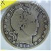 Image 2 : Key Date 1914 Philadelphia mint Barber Half Dollar