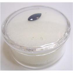 Genuine Sapphire and 2 Diamonds