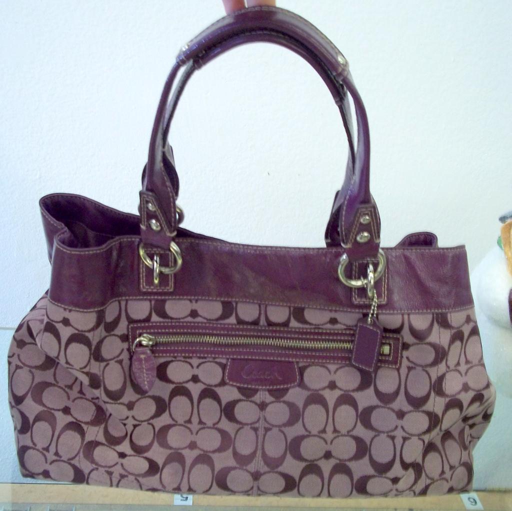 Authentic Purple Large Coach Purse