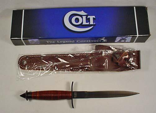 Colt Dagger V 42 Stiletto Style Knife W Skull Cra
