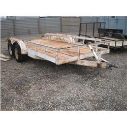 16' TANDEM AXLE BALL HITCH TRAILER;