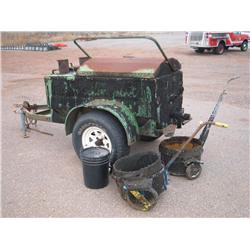 HOT TAR KETTLE W/TAR DOLLIES;