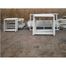PALLET RACK W/SHELVING, CROSS BRACES & ALL COMPONENTS (20 SECTIONS);
